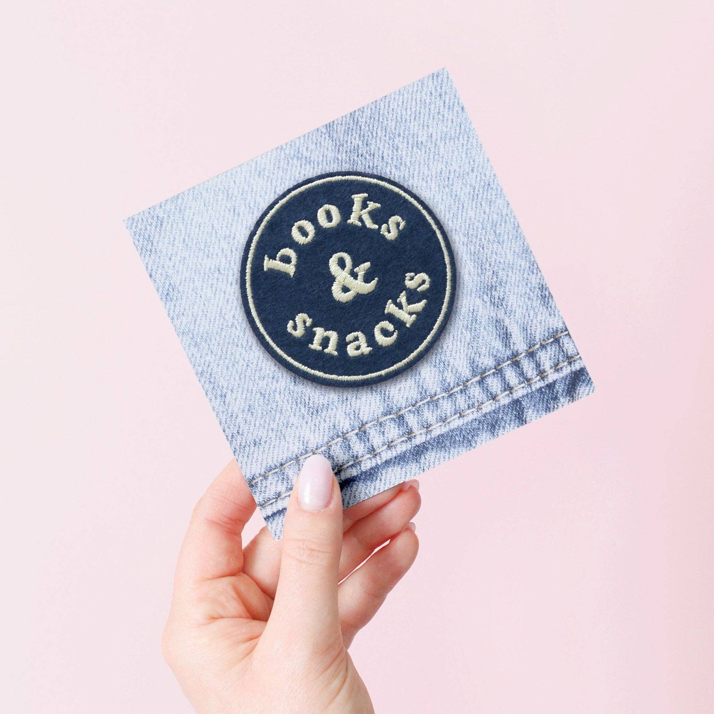 Books & Snacks - Embroidered Patch