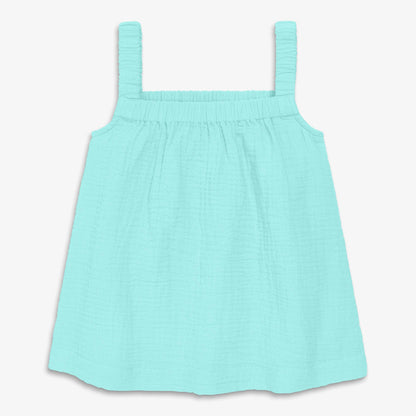Kids cotton gauze tank