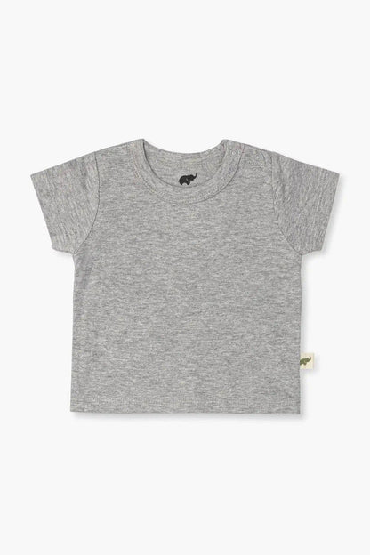 Short Sleeve Crewneck Tee- Heather Grey