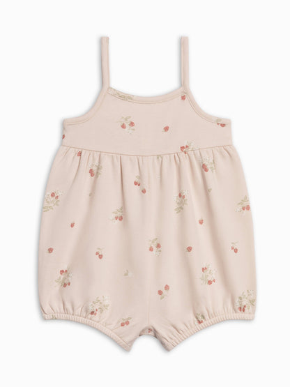 Sosi Tank Romper - Raspberries / Shell + Mint