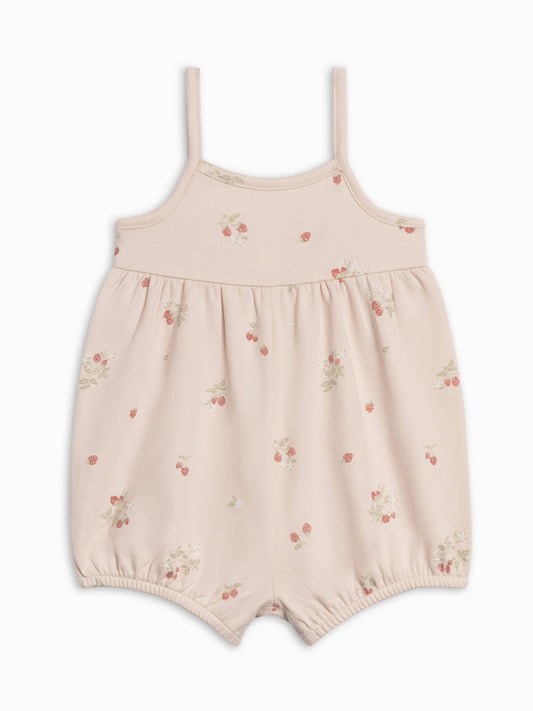 Sosi Tank Romper - Raspberries / Shell + Mint