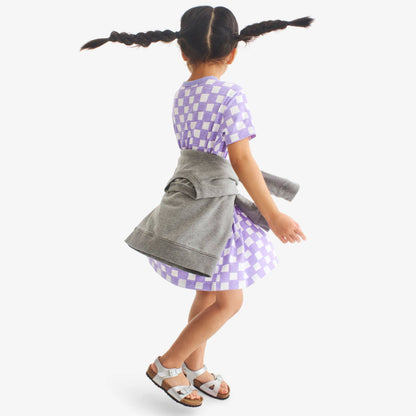 Kids check easy dress