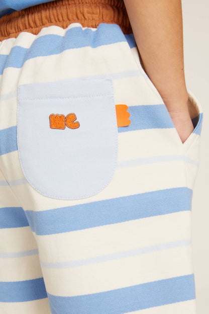Recycled Cotton Blue Stripe Short
