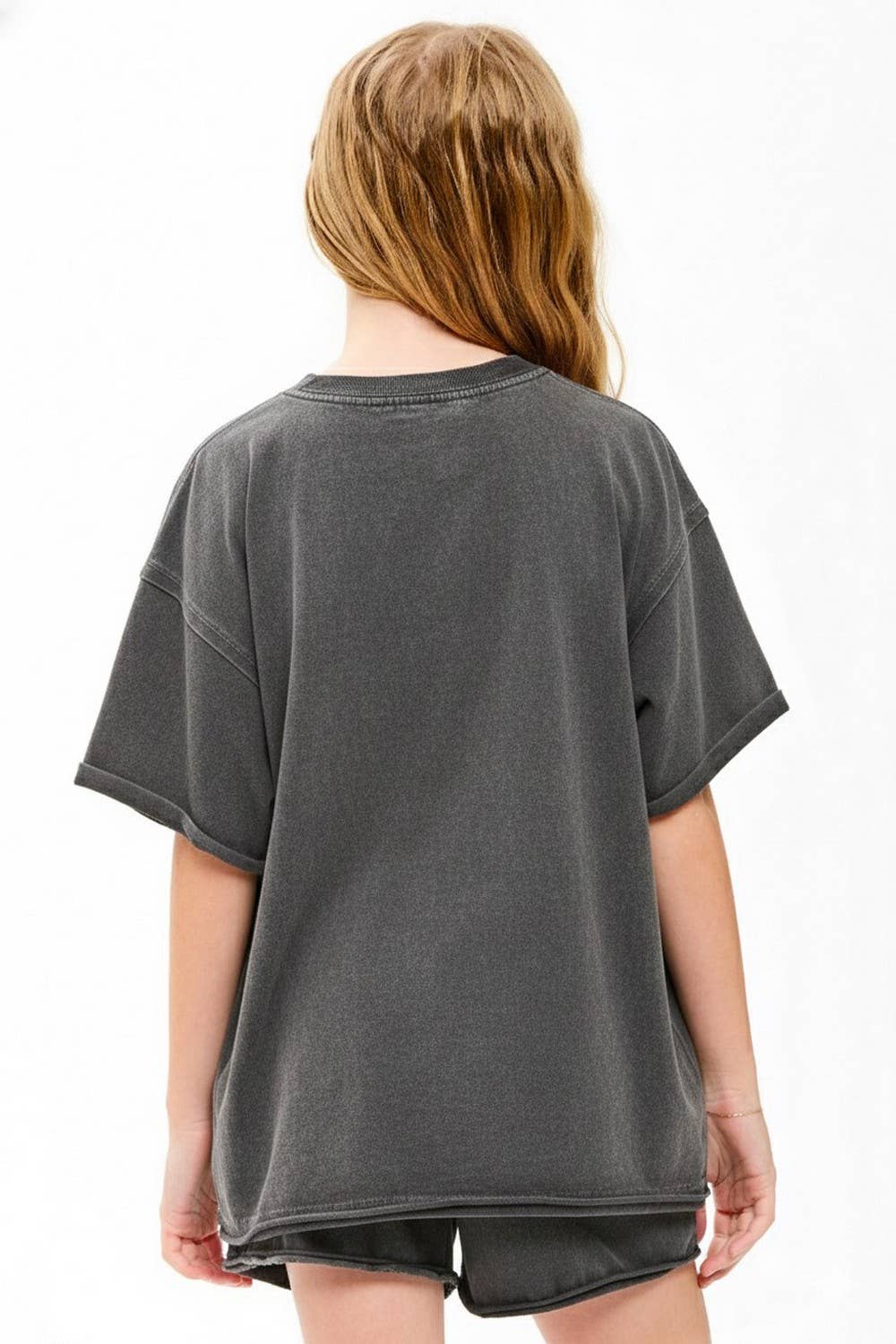 Mineral Washed Raw Edge T-Shirt