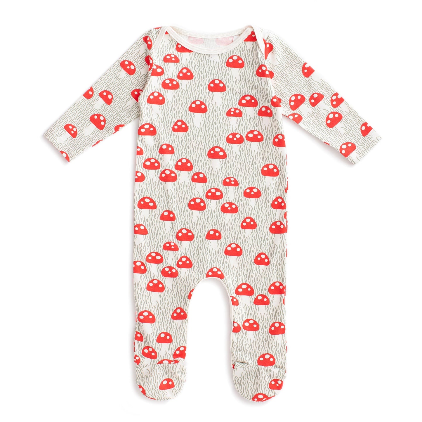 Mushrooms Footed Romper
