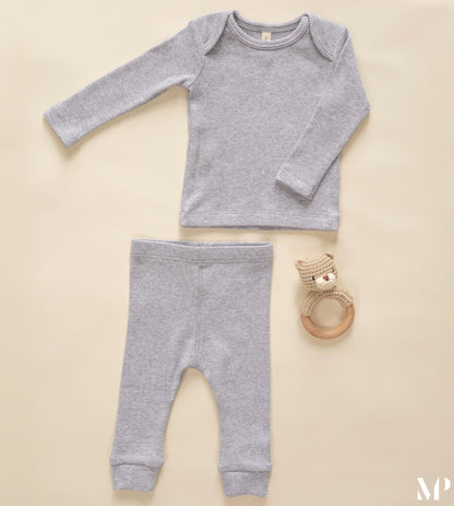 Ribbed Tee and Legging Set