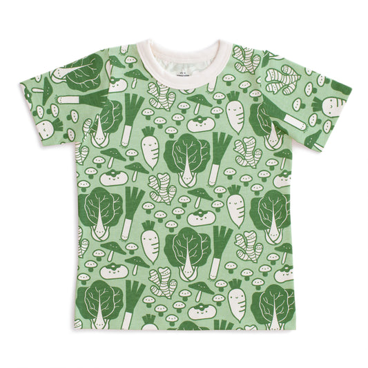 Short-Sleeve Tee - Asian Veggies Green