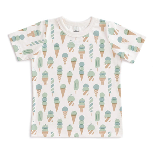 Ice Cream Mint & Blue Tee