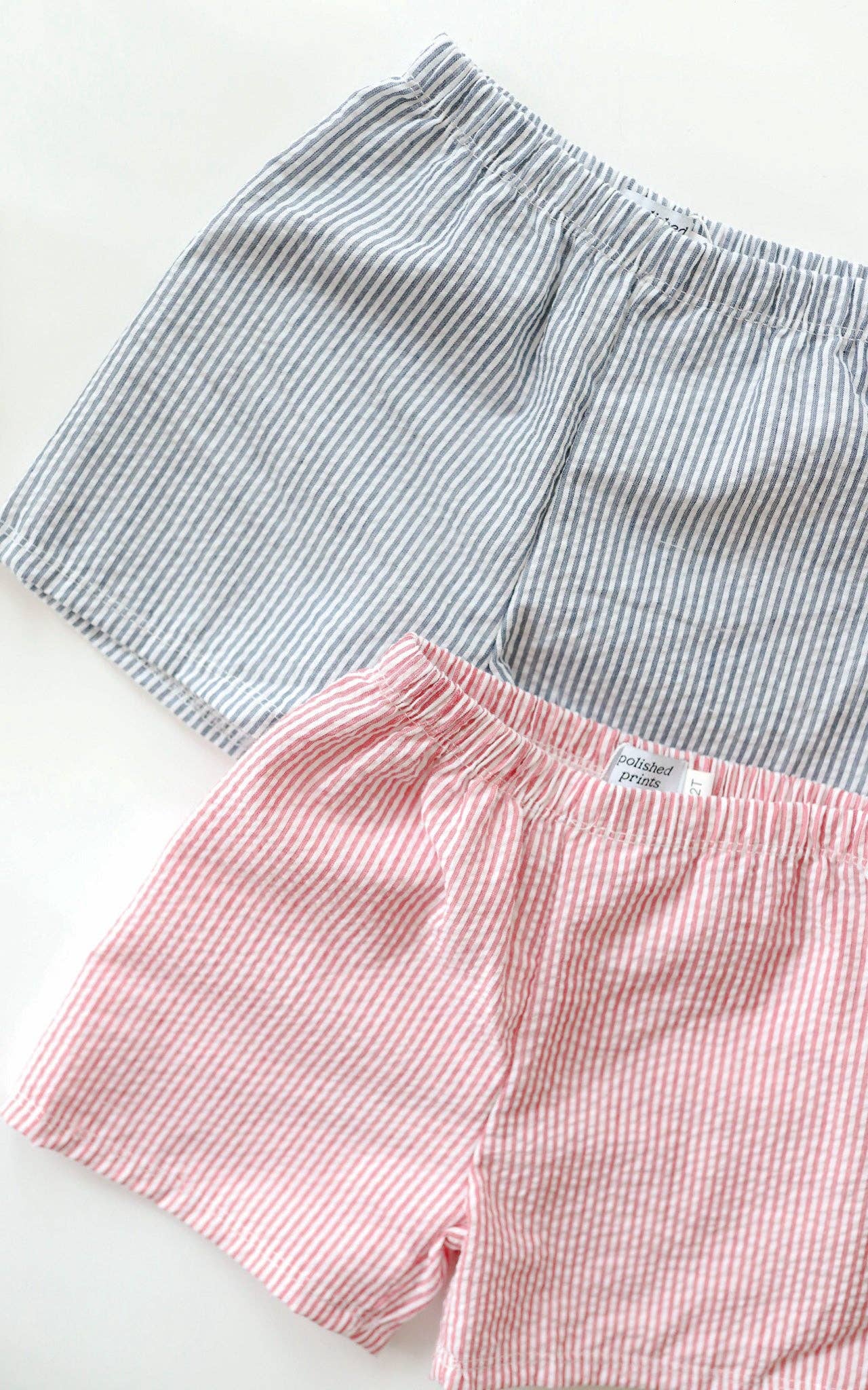 Kids Striped Pull-On Shorts
