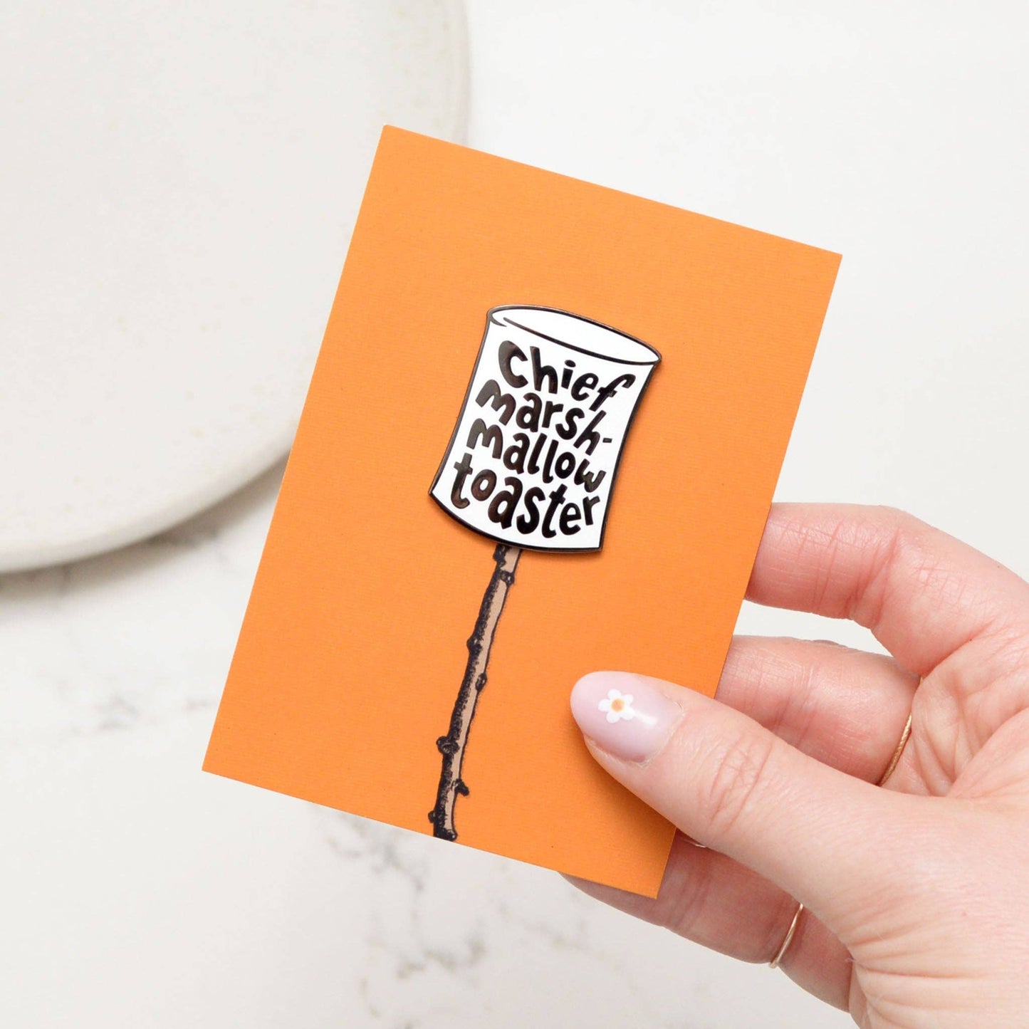 Chief Marshmallow Toaster - Enamel Pin