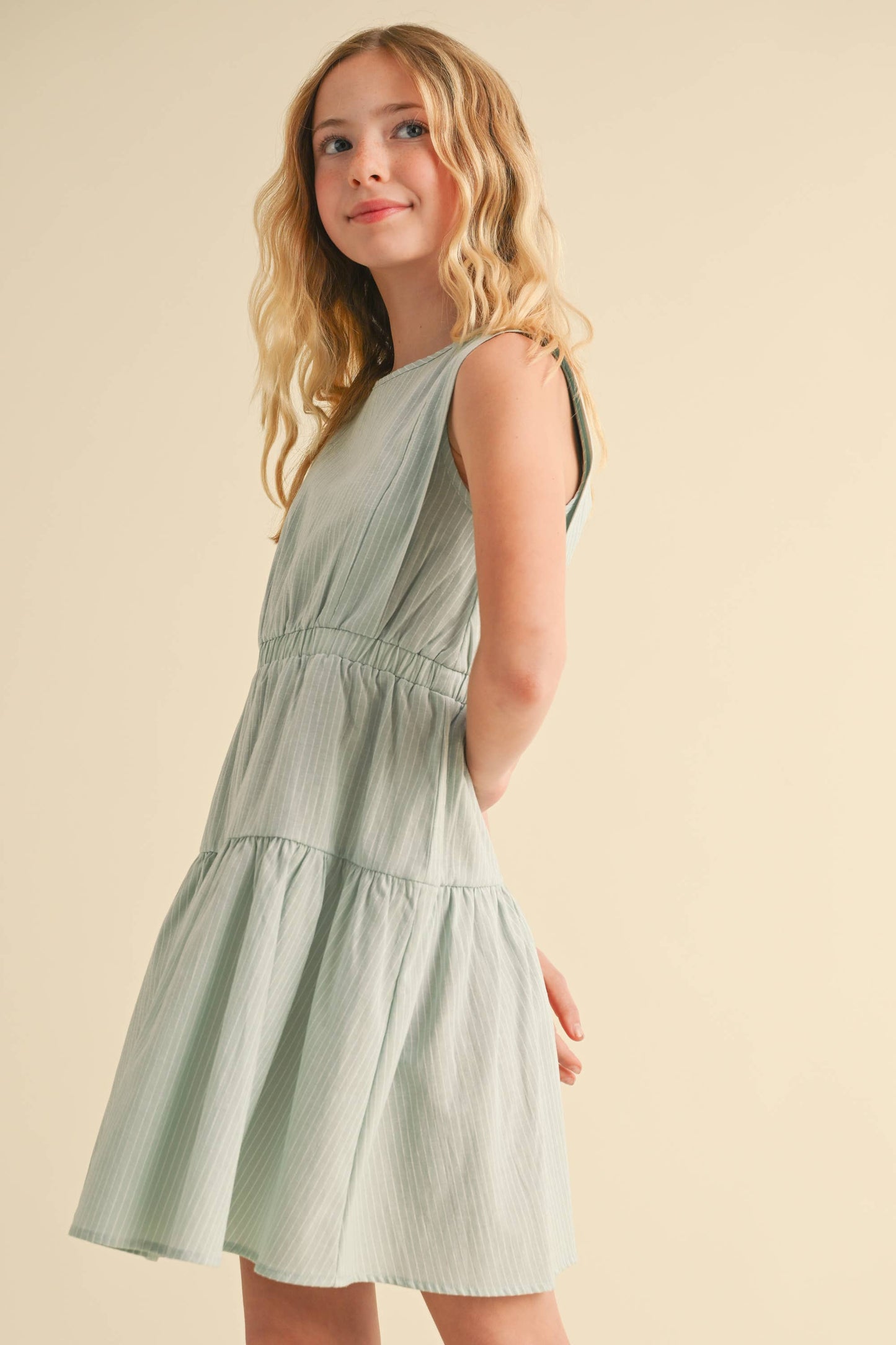 2 TIER KNEE LENGTH DRESS