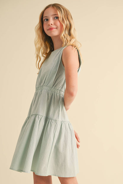 2 TIER KNEE LENGTH DRESS