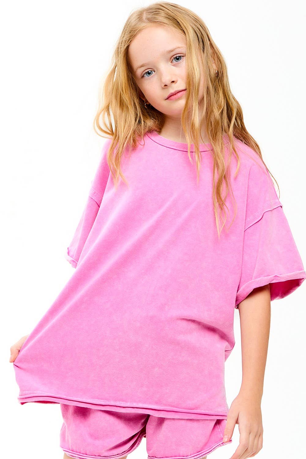 Mineral Washed Raw Edge T-Shirt