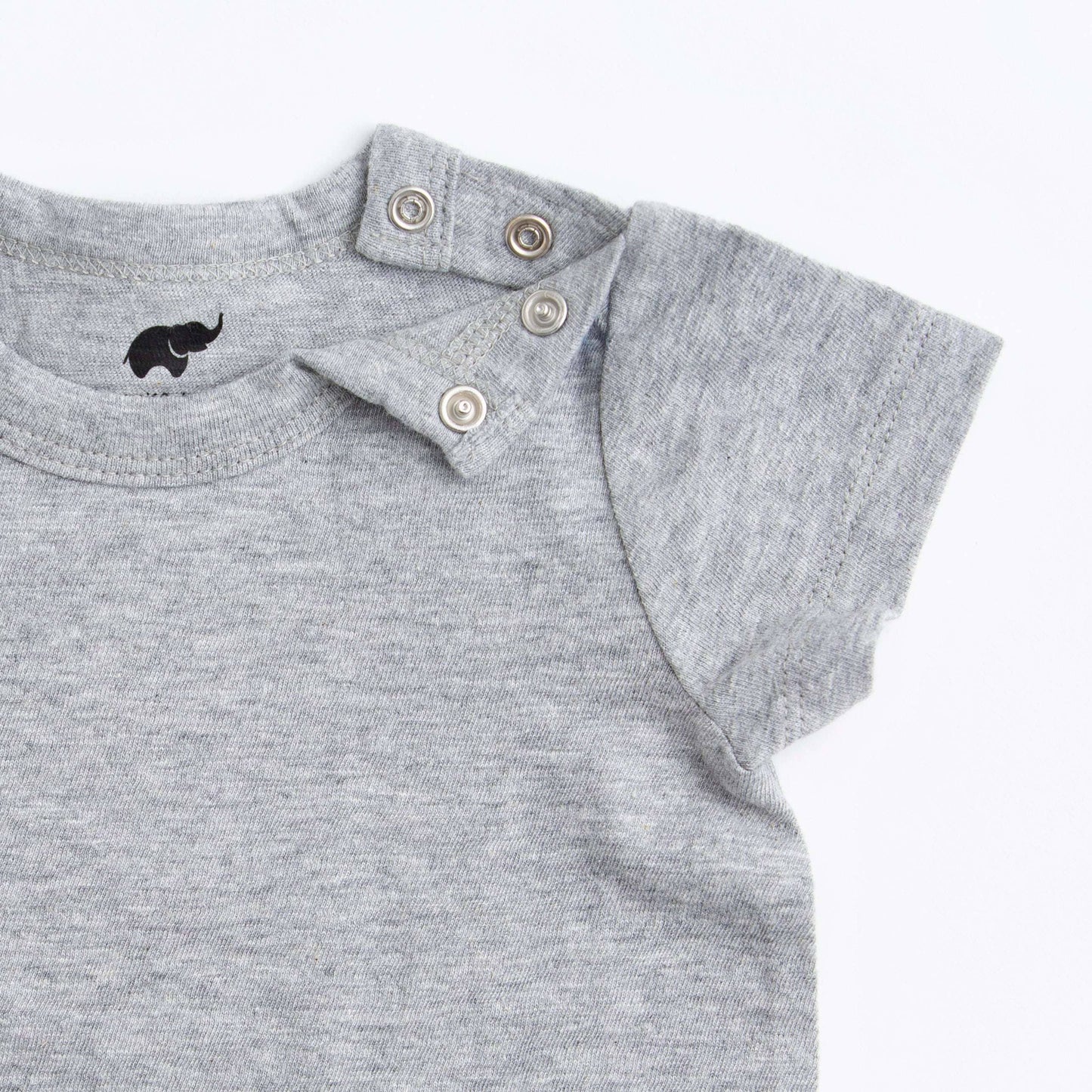 Short Sleeve Crewneck Tee- Heather Grey