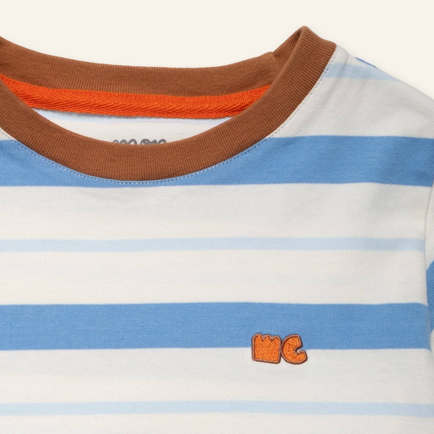 Recycled Cotton Blue Stripe T-Shirt
