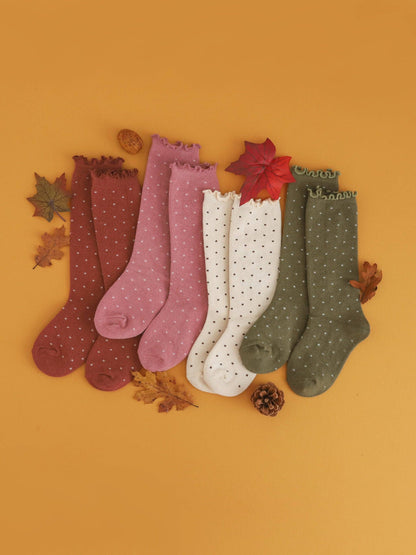 Dottie Knee Socks - Rust