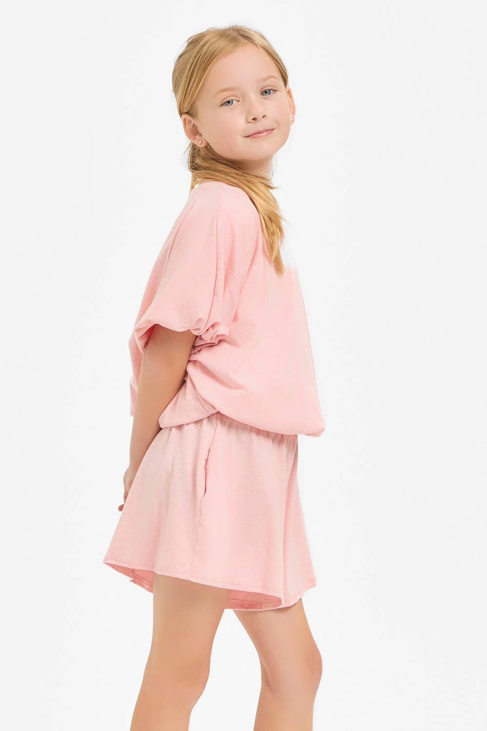 Cotton Blended Wide Legs Skort