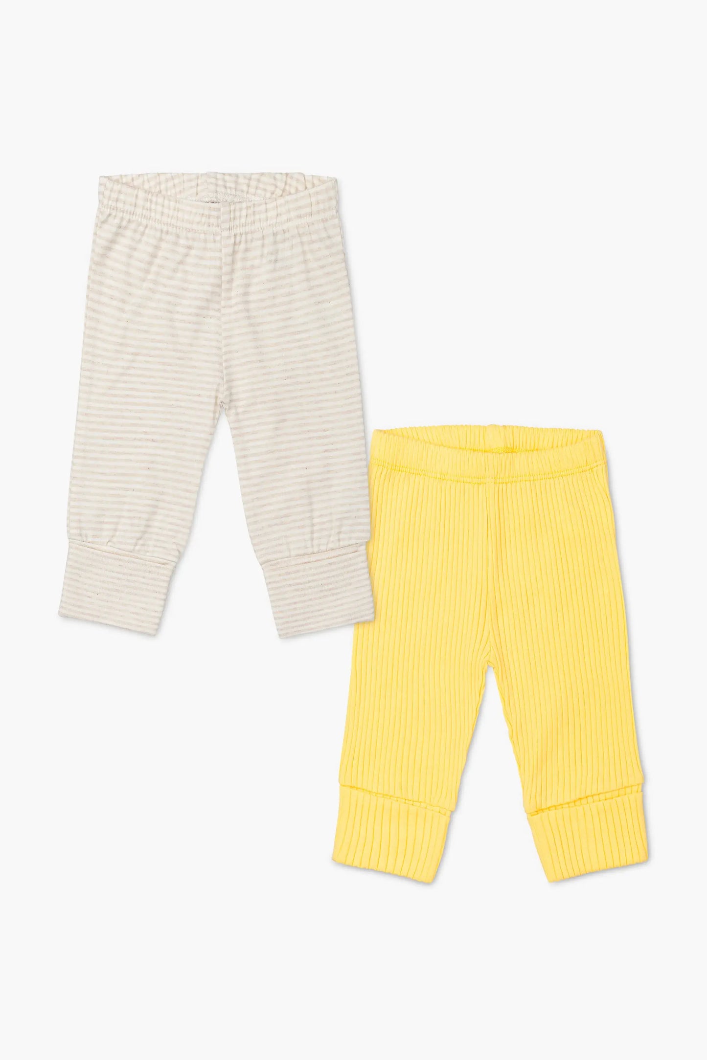 Hello Baby Pants- Yellow 2-Pack