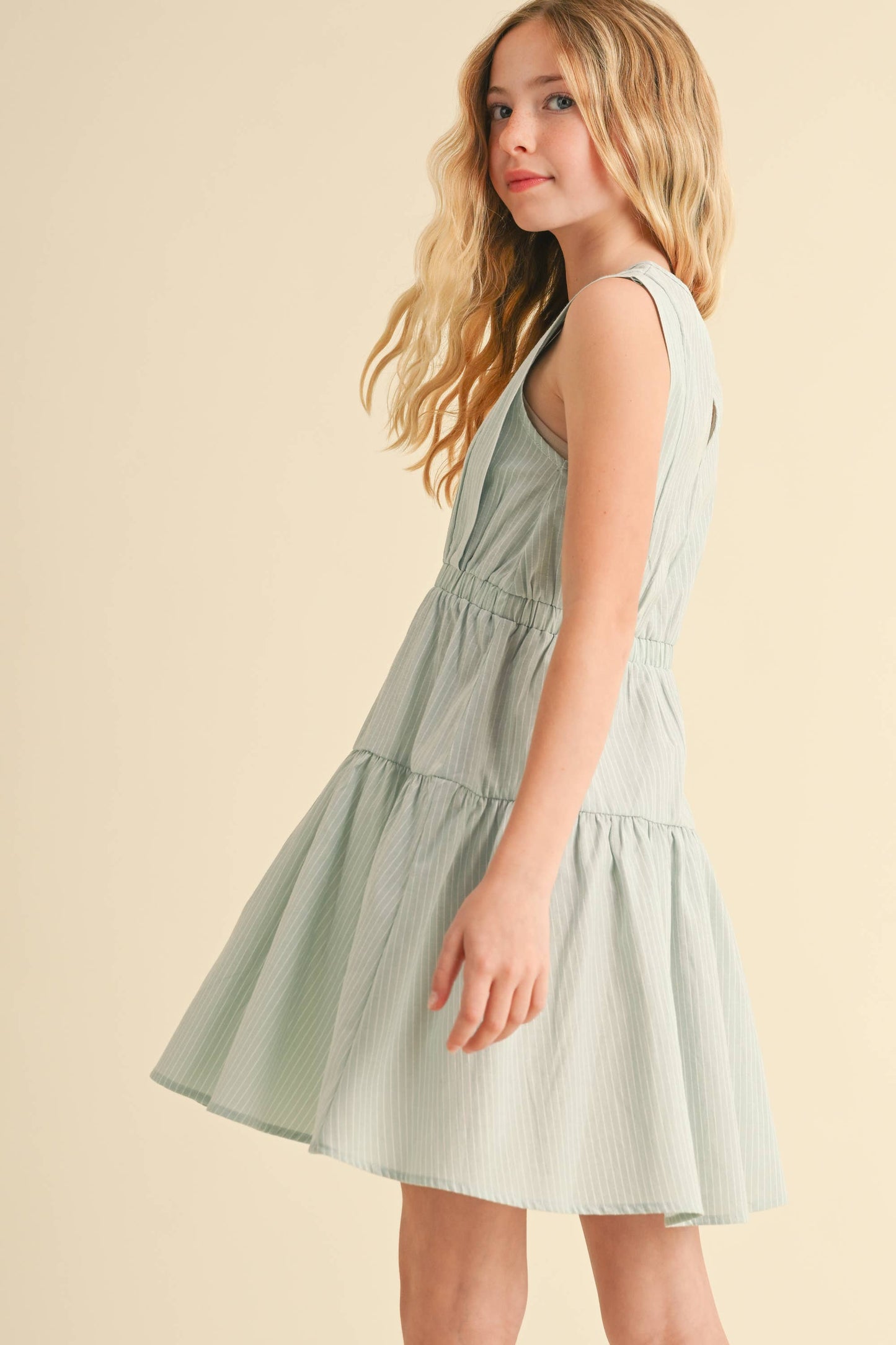 2 TIER KNEE LENGTH DRESS