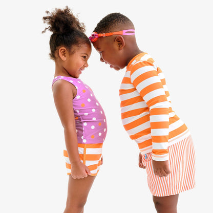 Kids Swim Trunk In Stripe