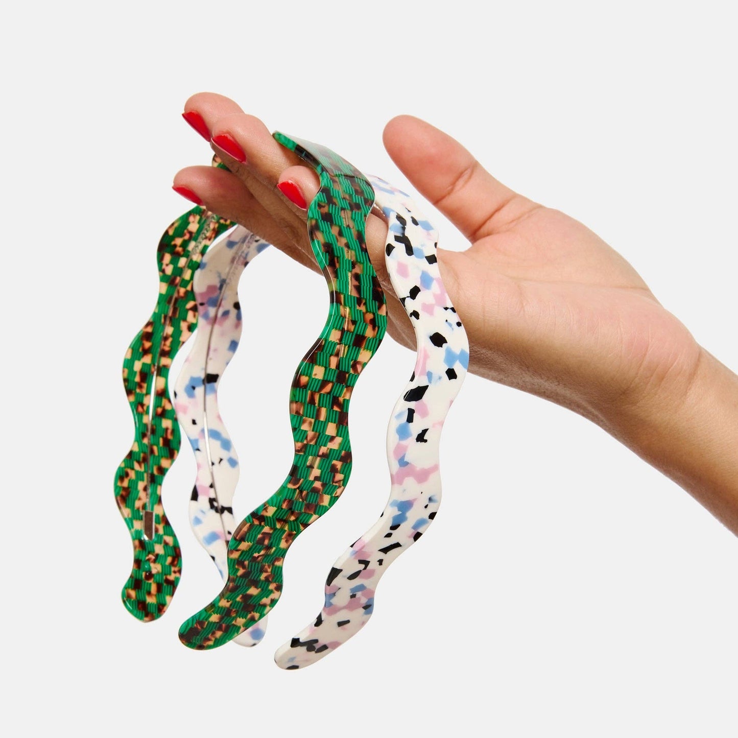 Wavy Headband in Terrazzo