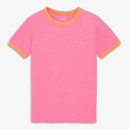 Kids heathered ringer tee