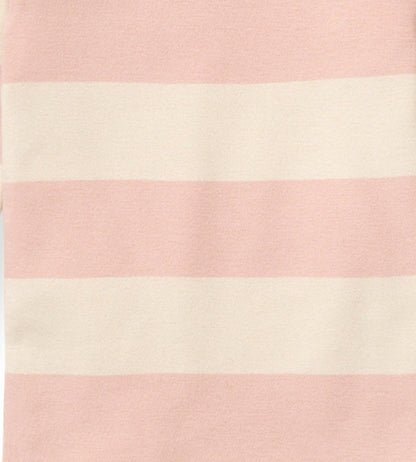 Rugby Stripe Organic Cotton Two-Piece Pajamas - Ranunculus