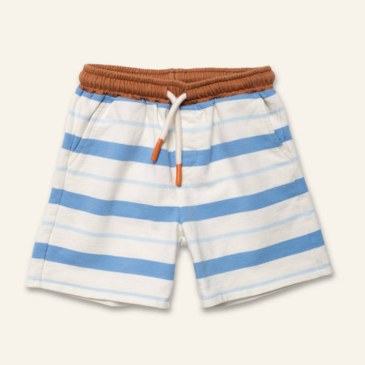 Recycled Cotton Blue Stripe Short