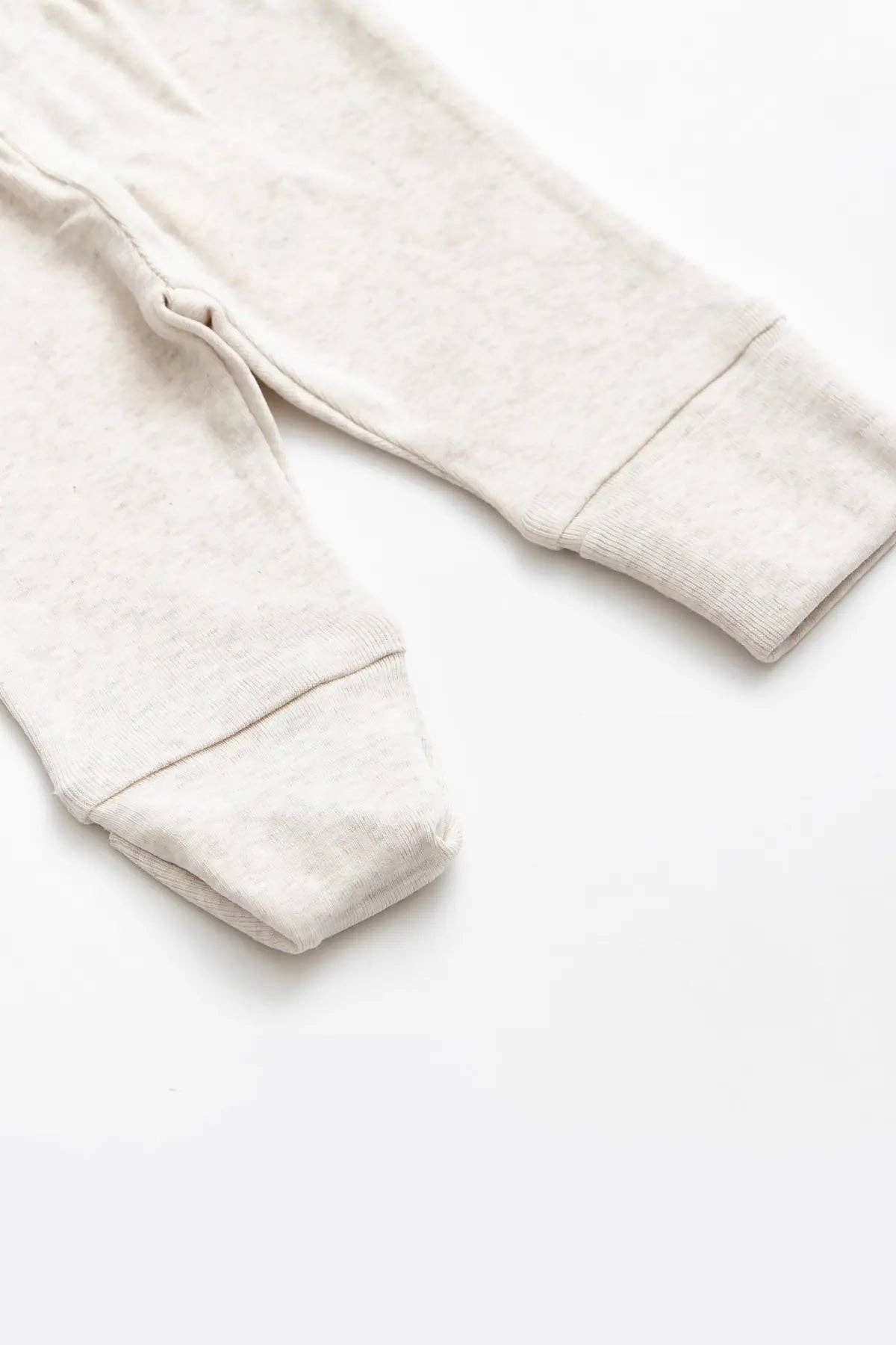 Hello Baby Pant- Cream Heather