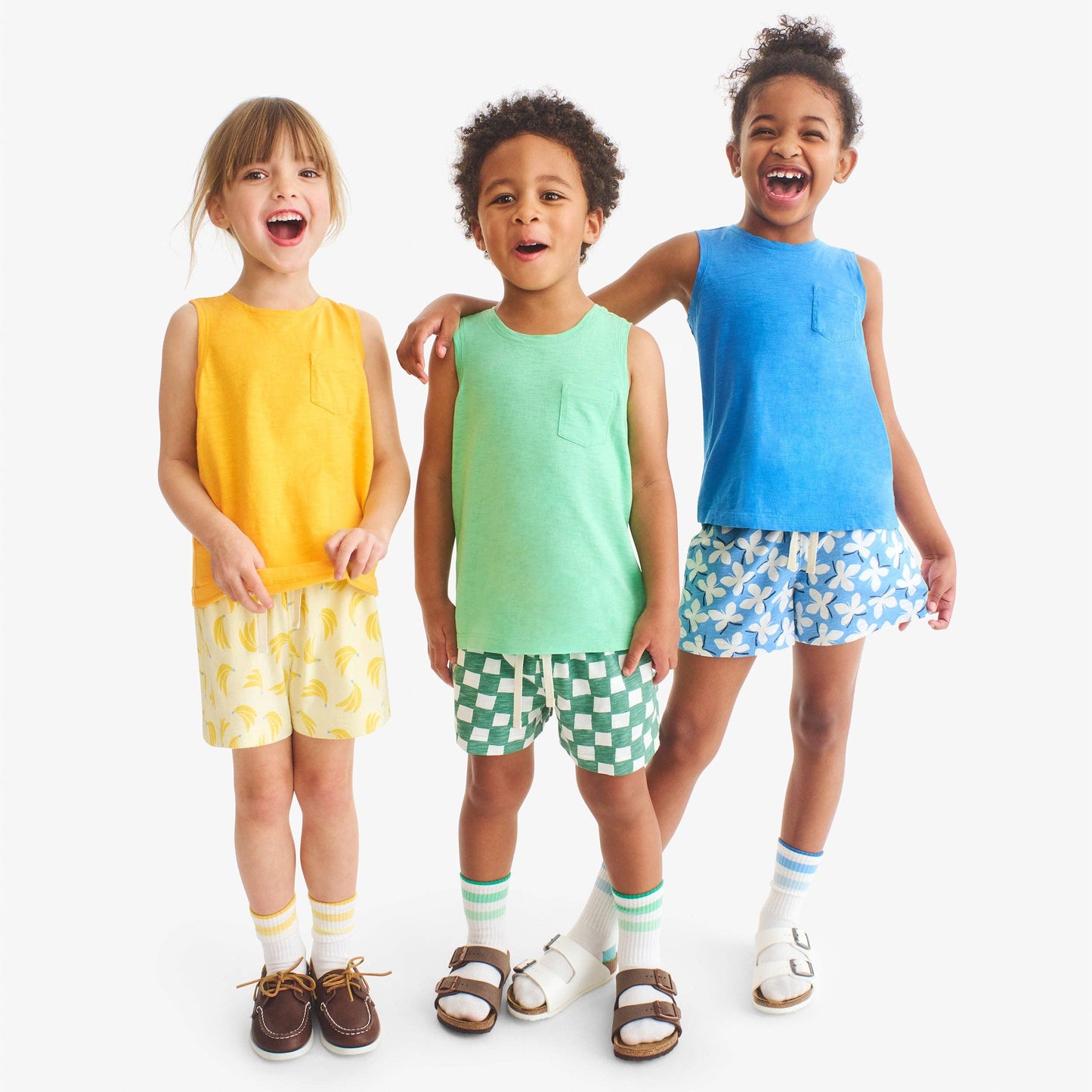 Kids park short in butterflies