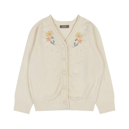 Floral Embroidery Cardigan