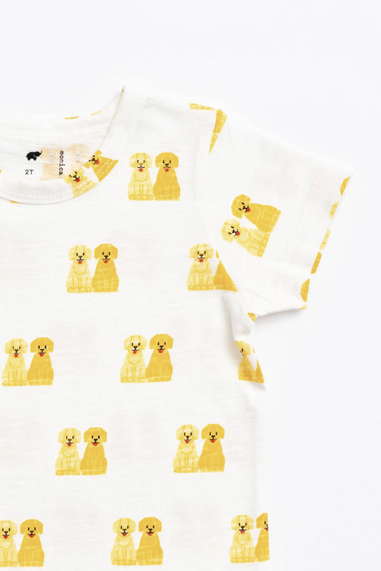 Toddler/Baby Short Sleeve Crewneck Tee- Puppy BFFs