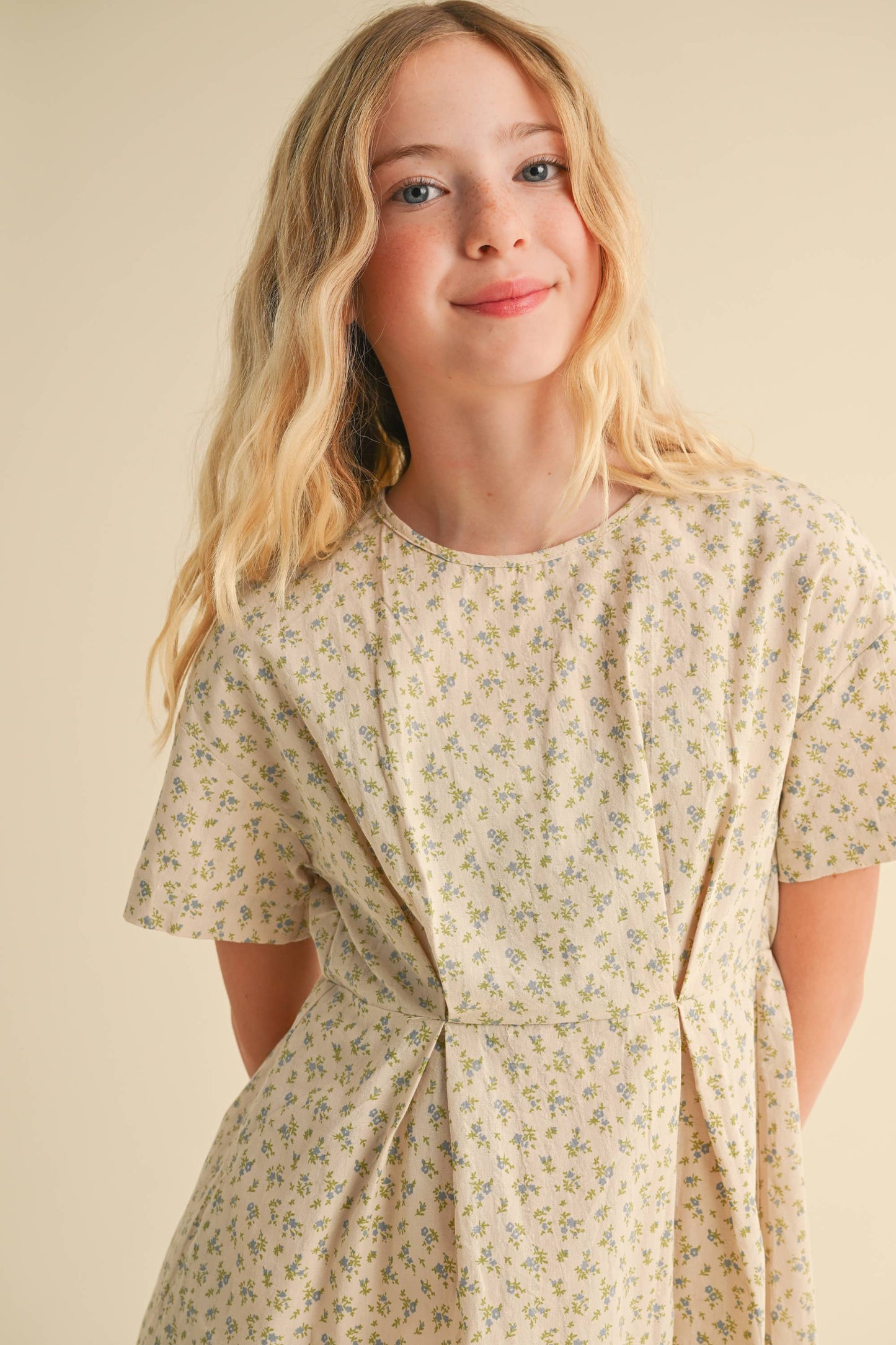 DROP SHOULDER S/S MINI DRESS
