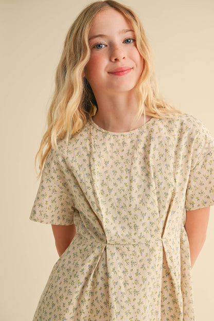 DROP SHOULDER S/S MINI DRESS