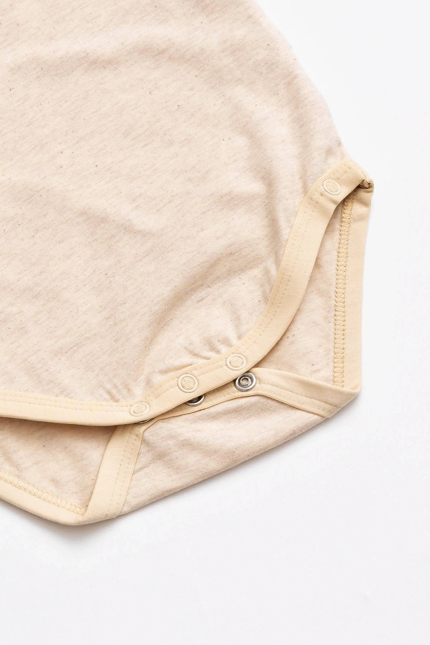Short Sleeve Lucky Bodysuit- Cream Heather
