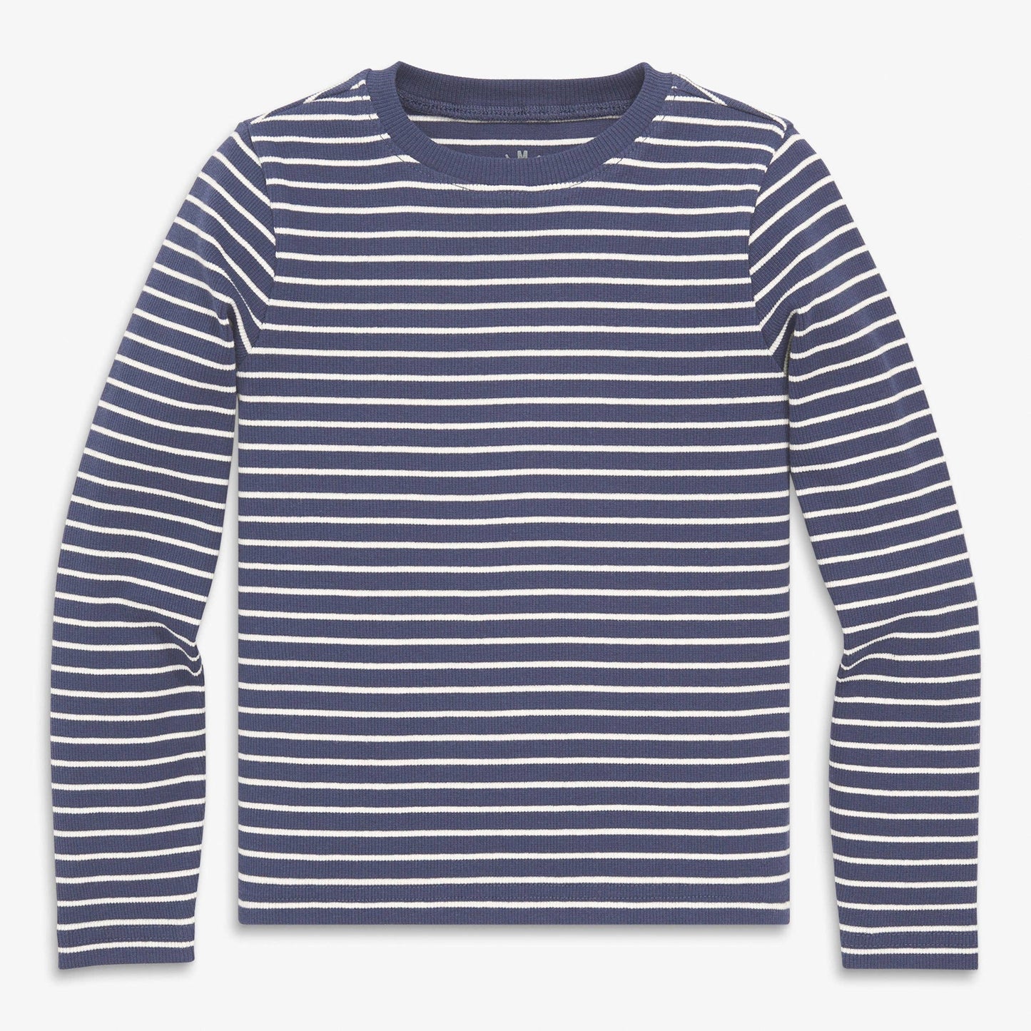 Kids long sleeve rib tee in stripe