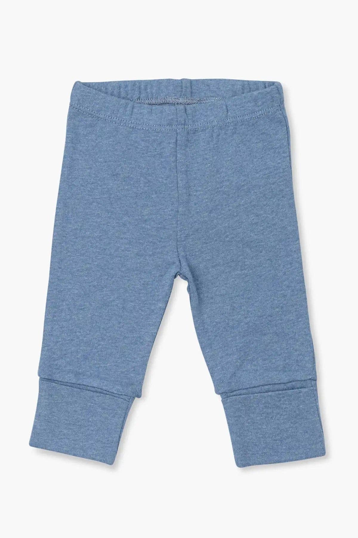 Hello Baby Pant - Light Blue Heather