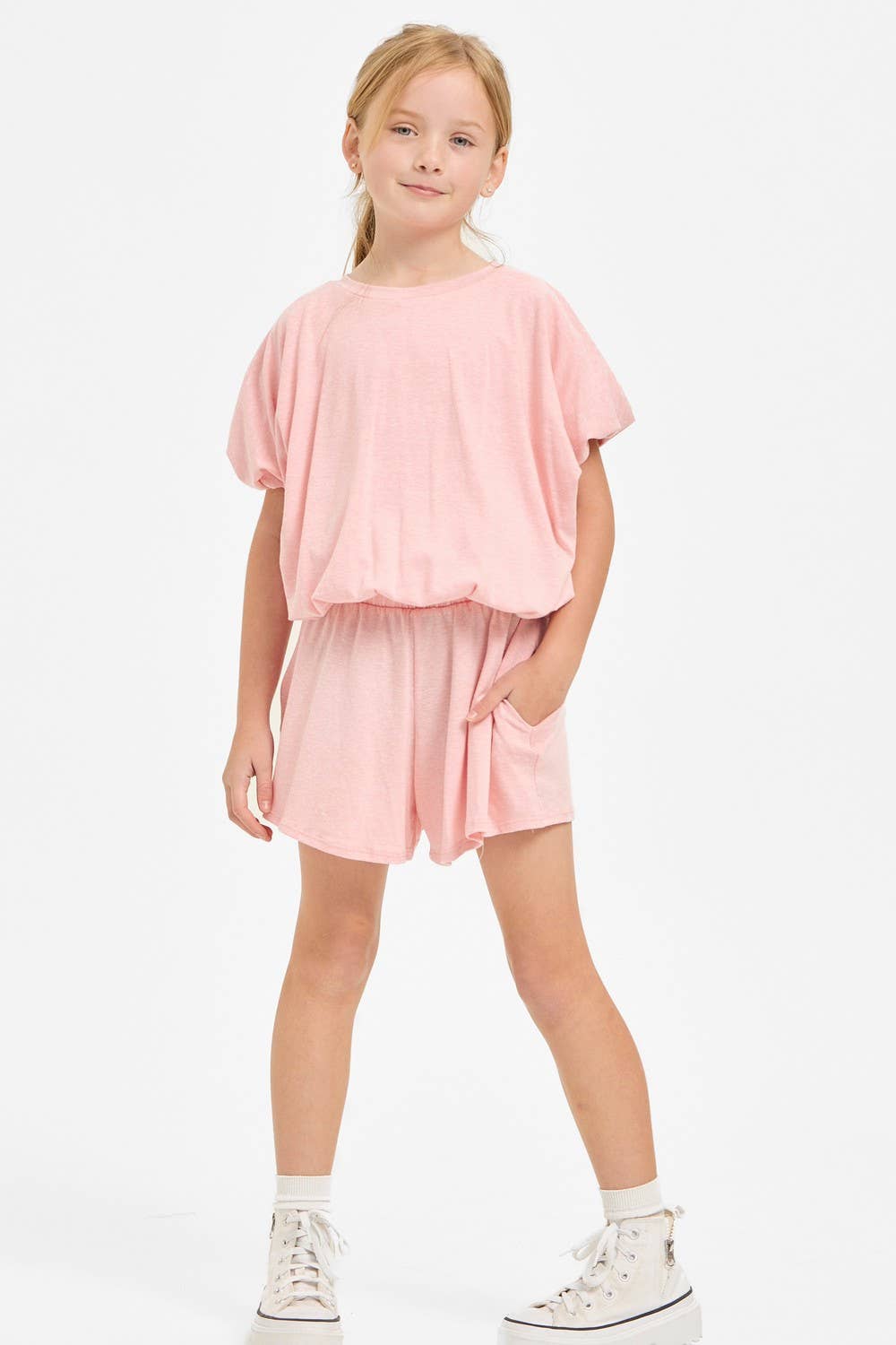 Cotton Blended Wide Legs Skort