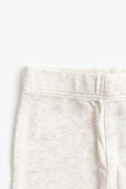 Hello Baby Pant- Cream Heather