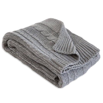 Cable Knit Stroller Blanket
