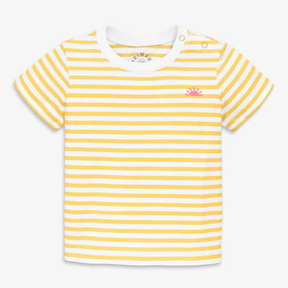 Baby embroidered stripe tee