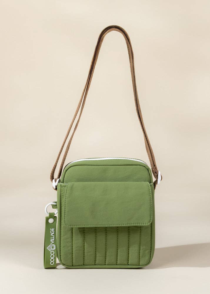 Washable Nylon Crossbody Bag - Earthbound