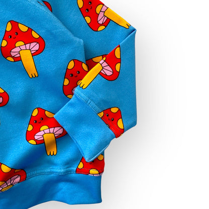 Kids Printed Sweatshirt -Mellow Mushroom Pullover Sweatshirt