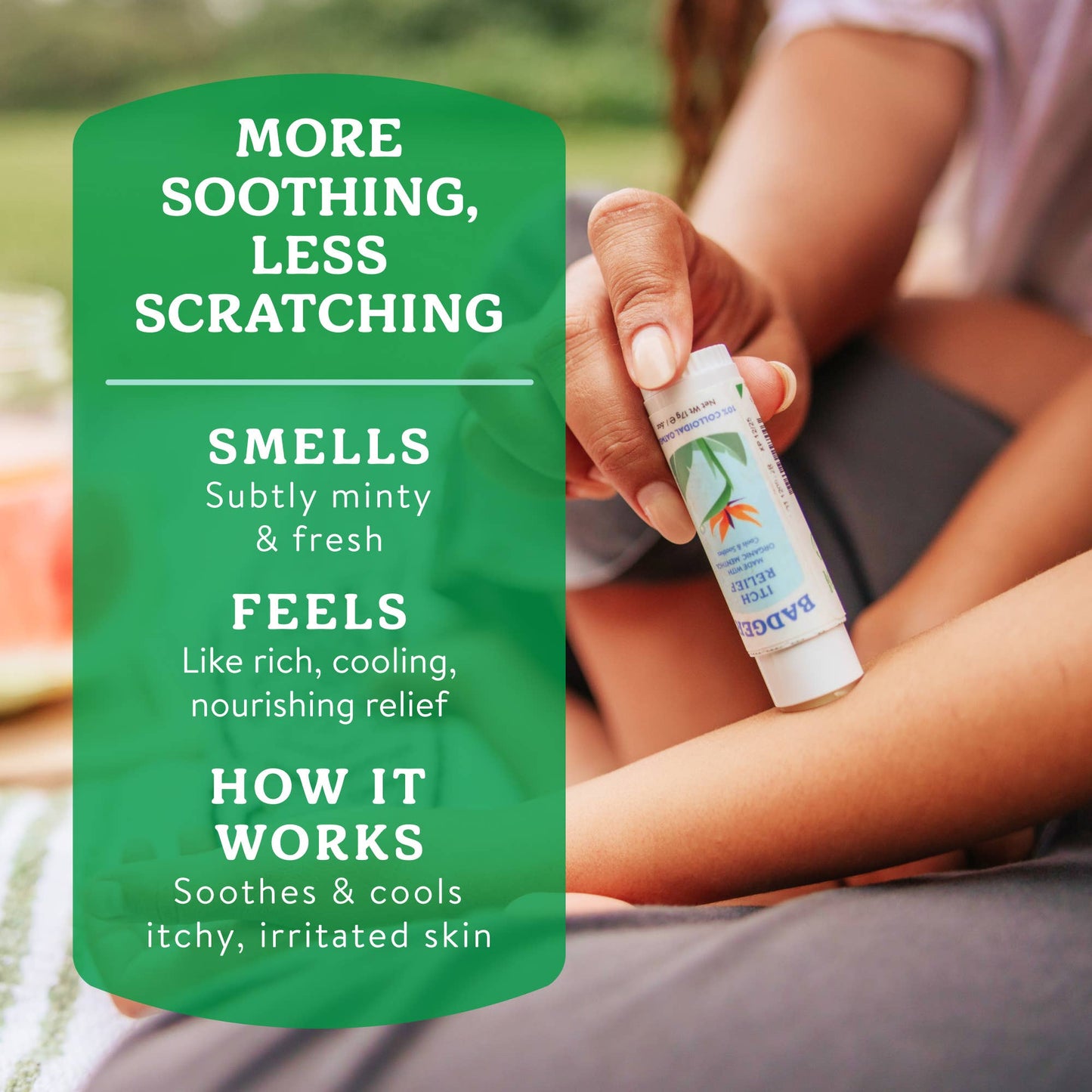 Badger Itch Relief Stick, Anti-Itch Cream for Bug Bites 12ct