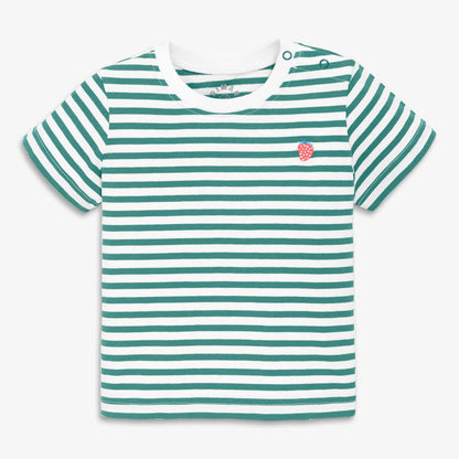 Baby embroidered stripe tee
