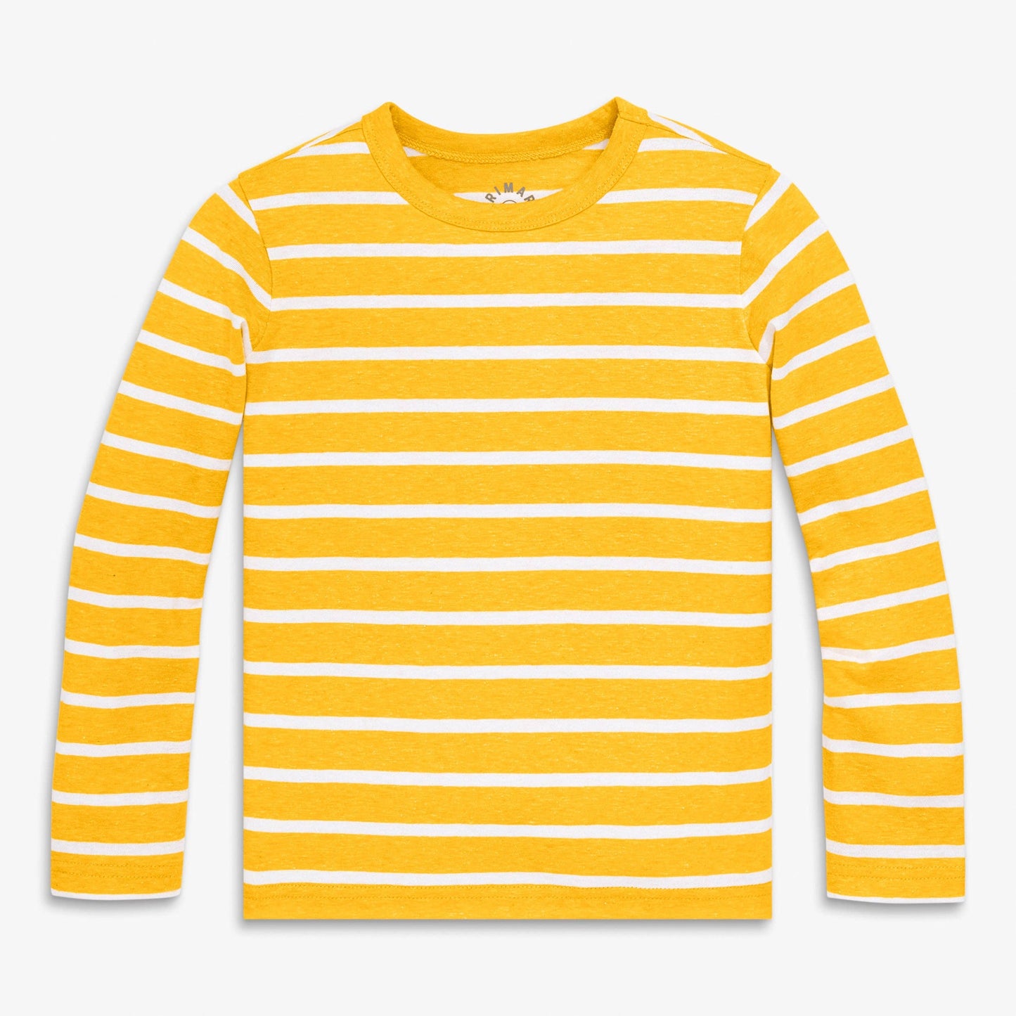 Kids heathered long sleeve stripe tee