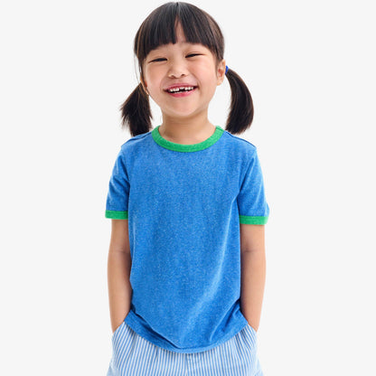 Kids heathered ringer tee