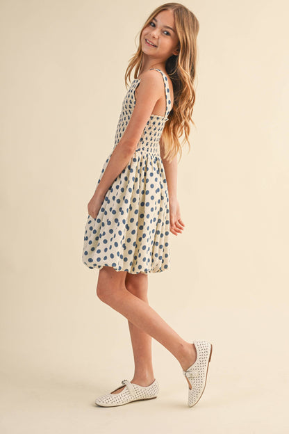 TWEEN KIDS GIRLS SL SMOCKED BUBBLE DRESS (7-12)