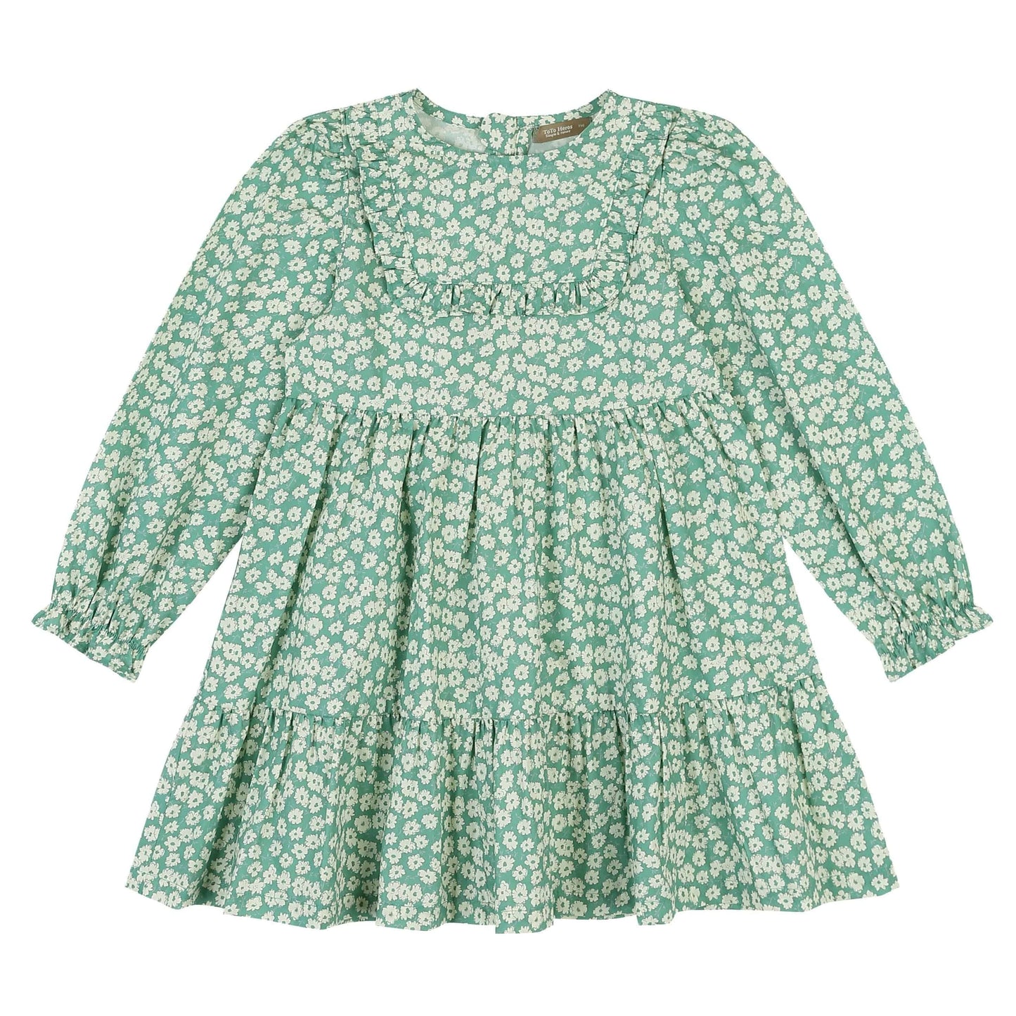 Green Floral Print Dress