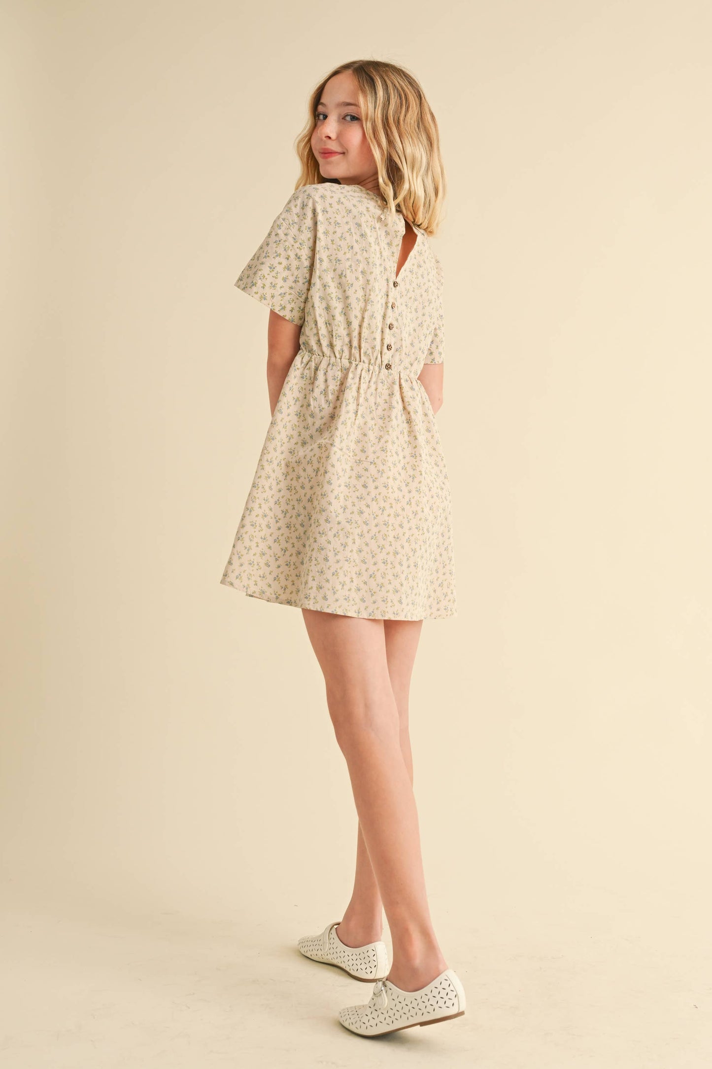 DROP SHOULDER S/S MINI DRESS